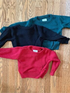 Toddler Knit Crewneck Sweater Bundle